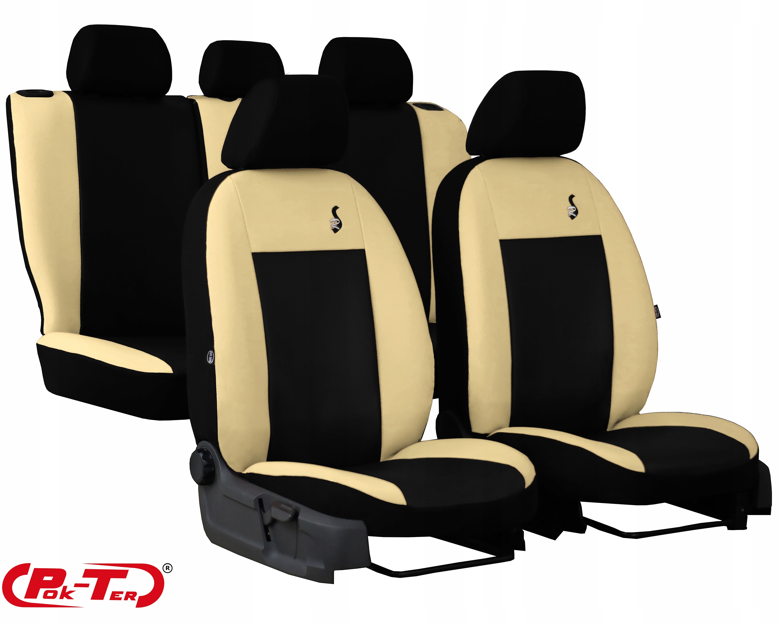 SKÓRZANE POKROWCE MIAROWE SAMOCHODOWE KOMPLETNA FOTELE DO RENAULT CLIO 5 FL Producent Pok-ter
