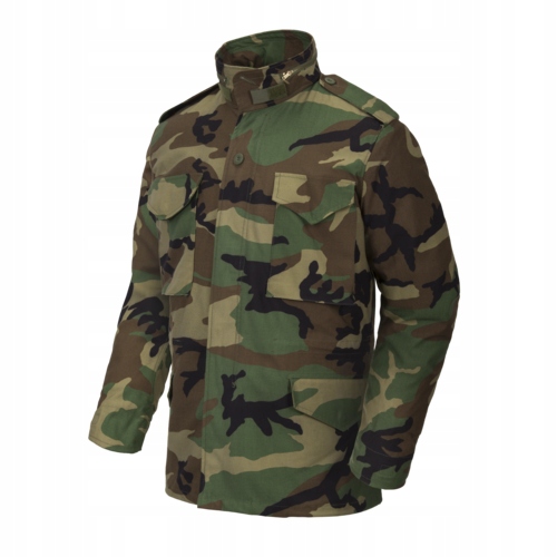 Vojenská bunda M65 Vojenská Parka s podšívkou Helikon Us Woodland vel. XXL