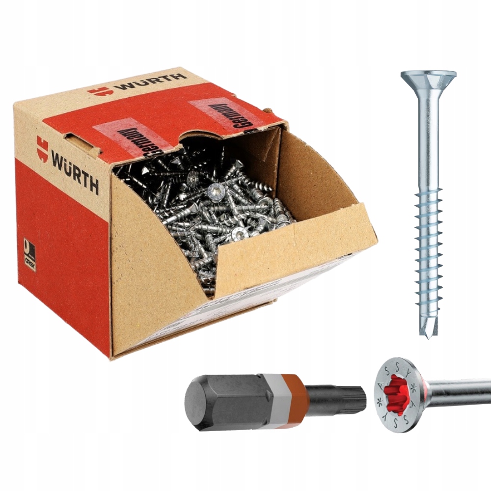 Wkręty do drewna Wurth 4 x 50 mm/31mm 500 sztuk