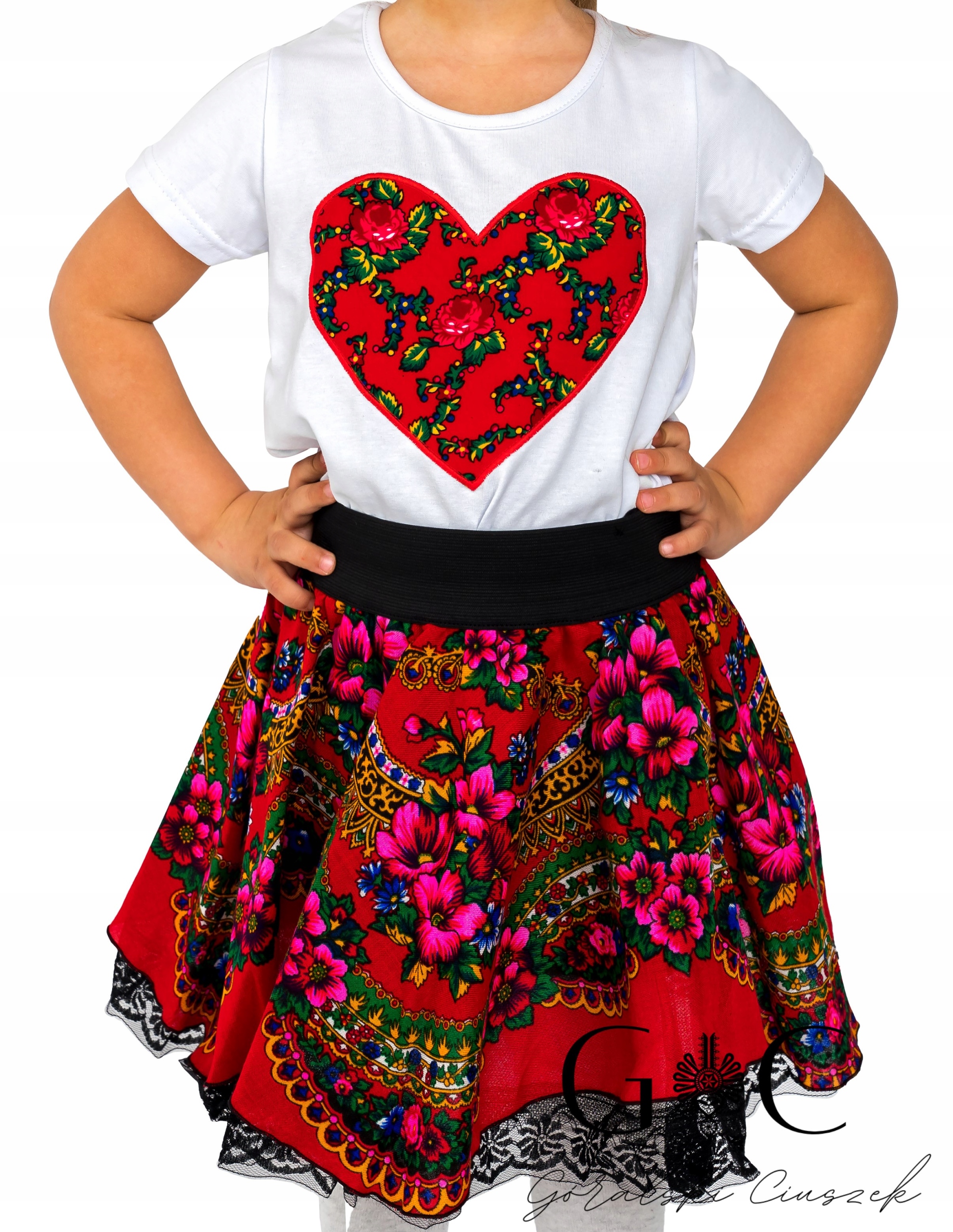 Spódnica spódniczka góralska Cleo FOLK ETNO kwiaty Marka Inna marka