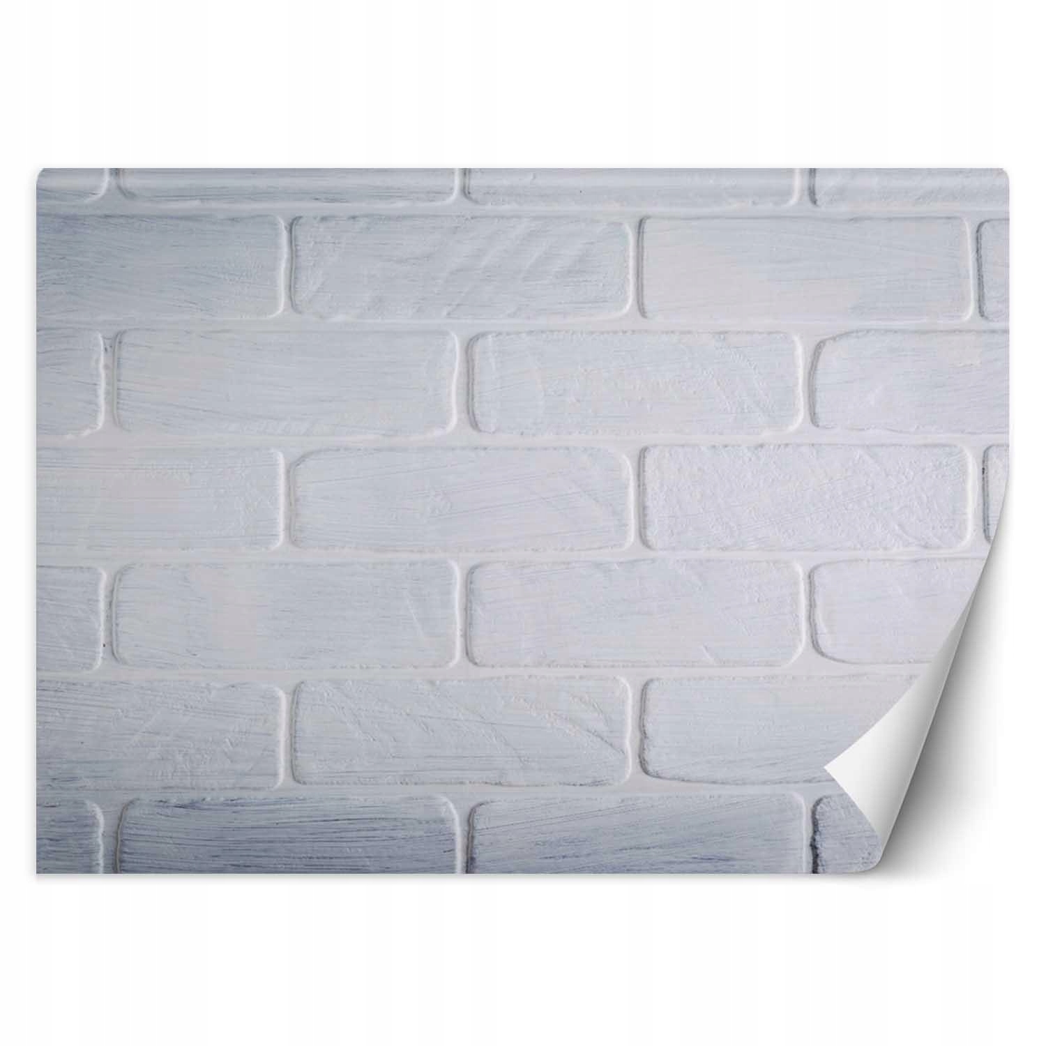 Fototapeta, Zeď z bílých cihel 200x140