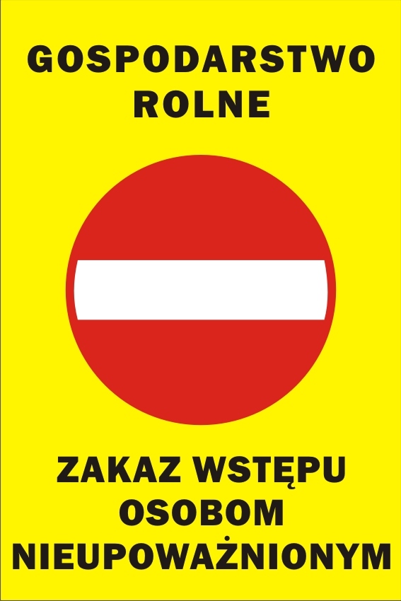 

Tabliczka Gospodarstwo Rolne