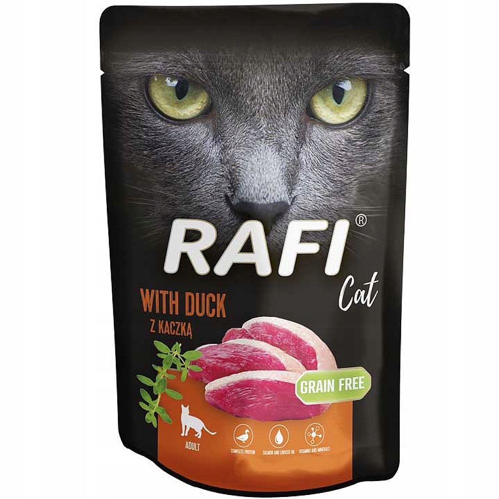 Levně Dolina Noteci 8 příchutí Rafi Cat Mix chutí sáčky 80x100g