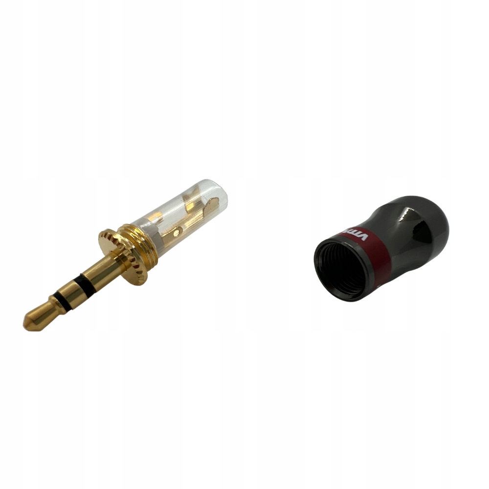 Wtyk Jack 3,5 mm STEREO na kabel 5 mm VITALCO Złącza wtyk minijack 3,5 mm