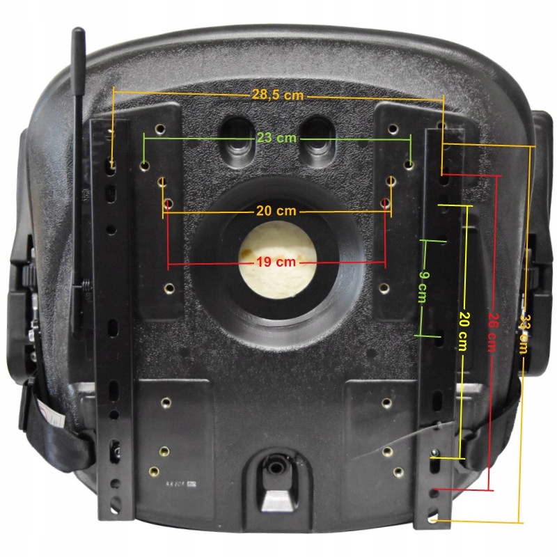 FOTEL SIEDZENIE UNIWERSALNE WÓZEK WIDŁOWY Z PODŁOKIETNIKAMI I PASEM BEZP. Producent części Jazgot