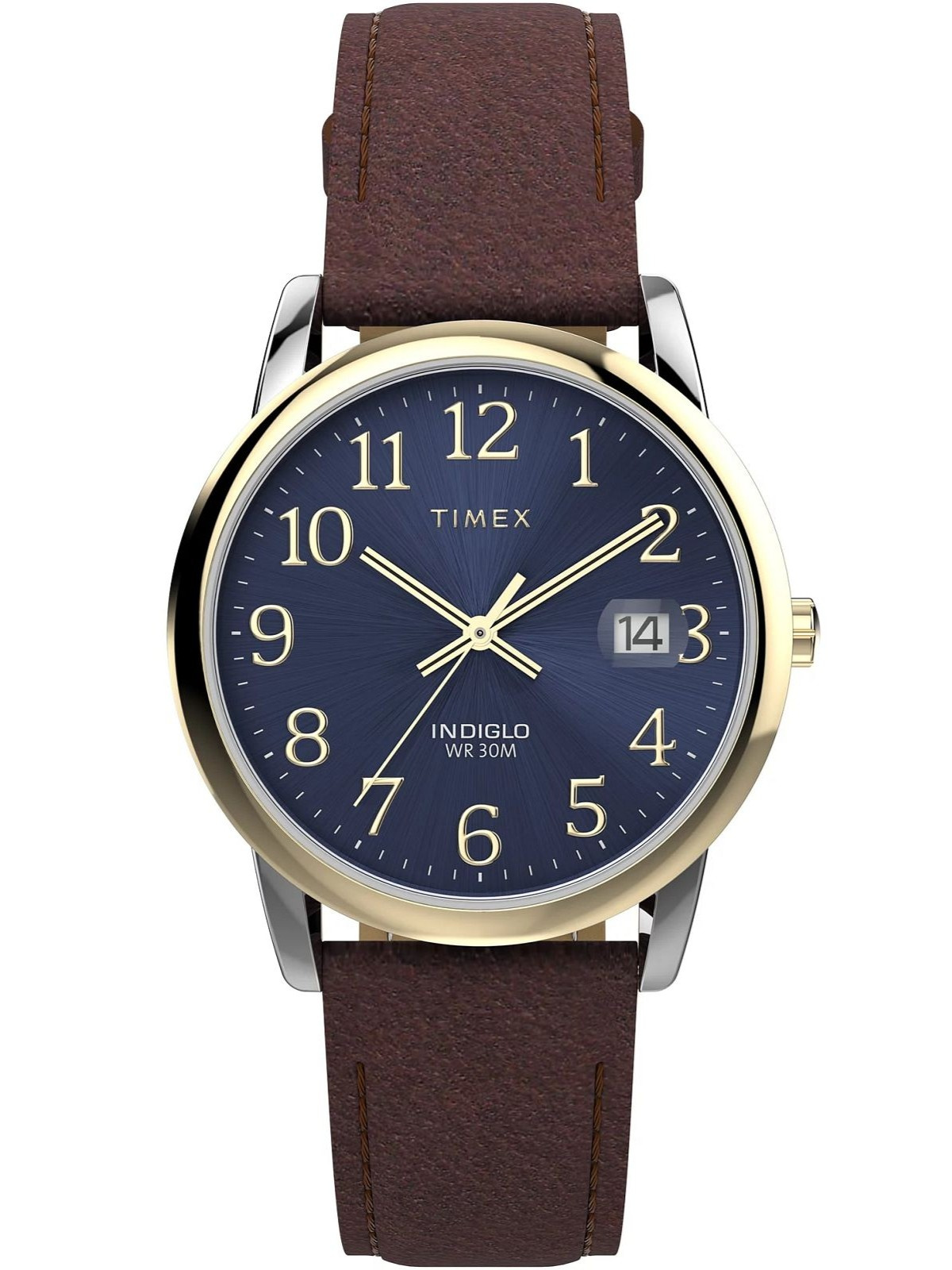 Pánské Hodinky Timex TW2W54500 Hnědá Datumovka Pro Den Chlapců