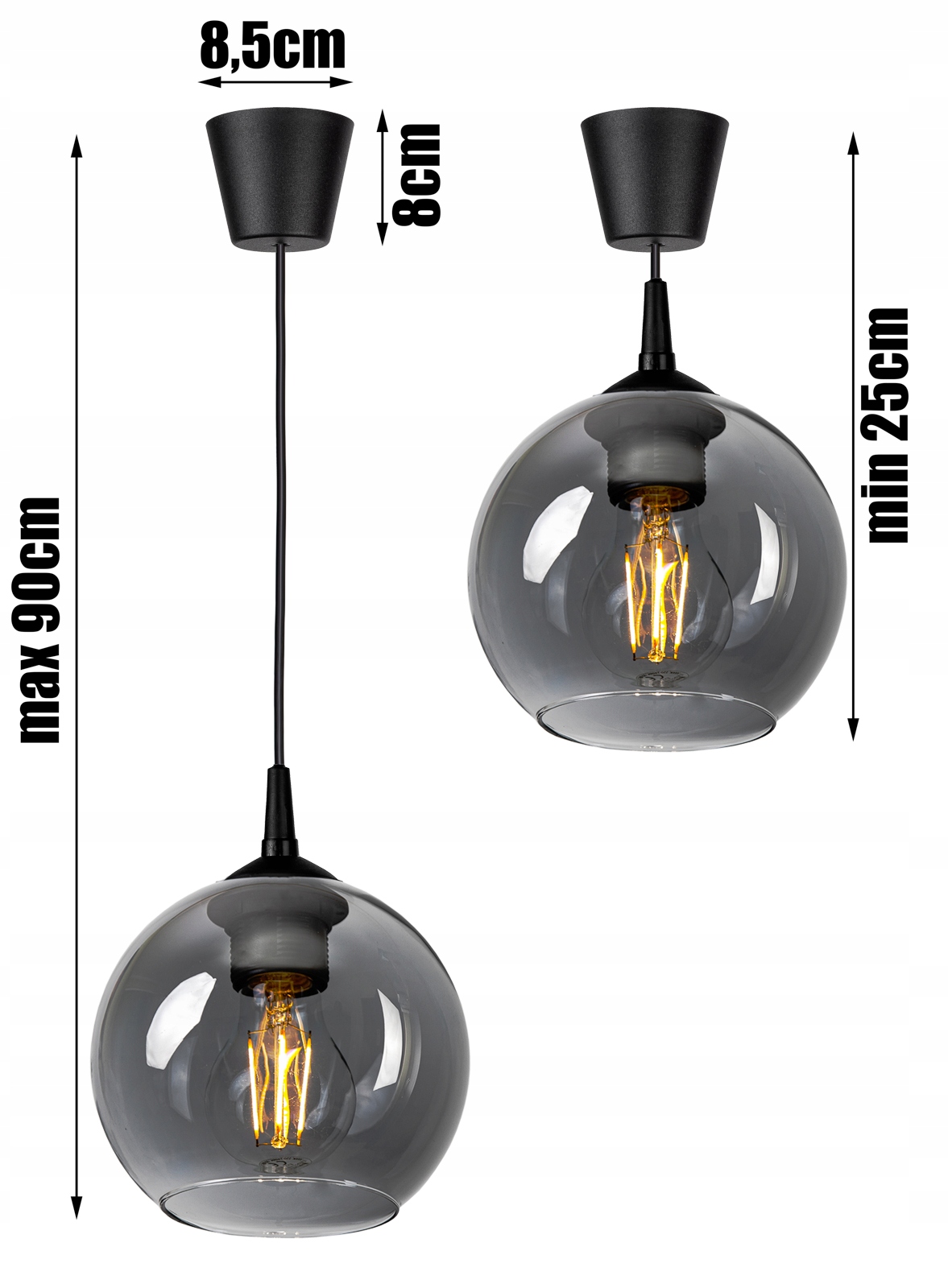 SZKLANA LAMPA WISZĄCA SUFITOWA ŻYRANDOL PLAFON LED Kod producenta 402/P