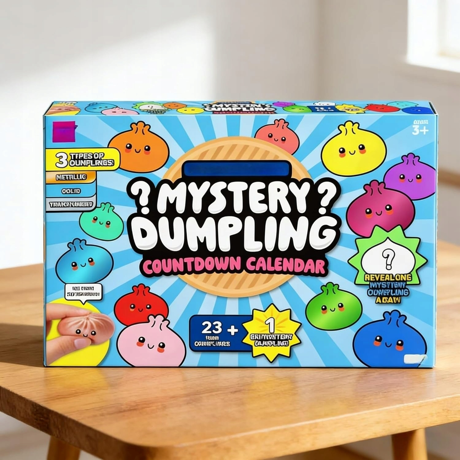 Адвент-календарь Tokin Zacy Mystery Dumpling, 24+1 мялка-пельмешка Squishy
