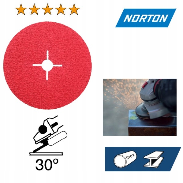 

Dysk fibrowy fibra 125 P36 F996 Norton ceramika