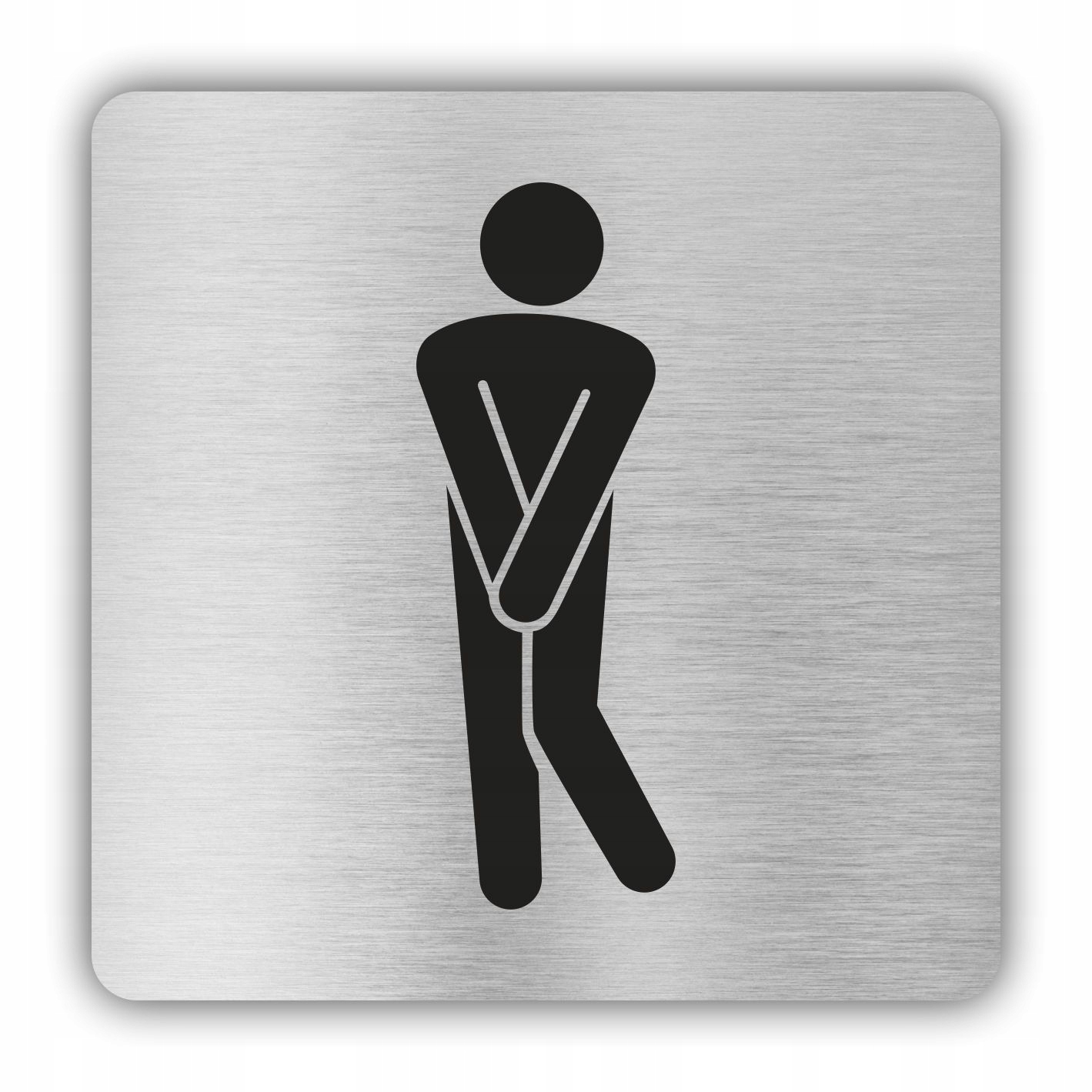 Tabliczka piktogram TOALETA WC MĘSKA 8x8 cm TM1