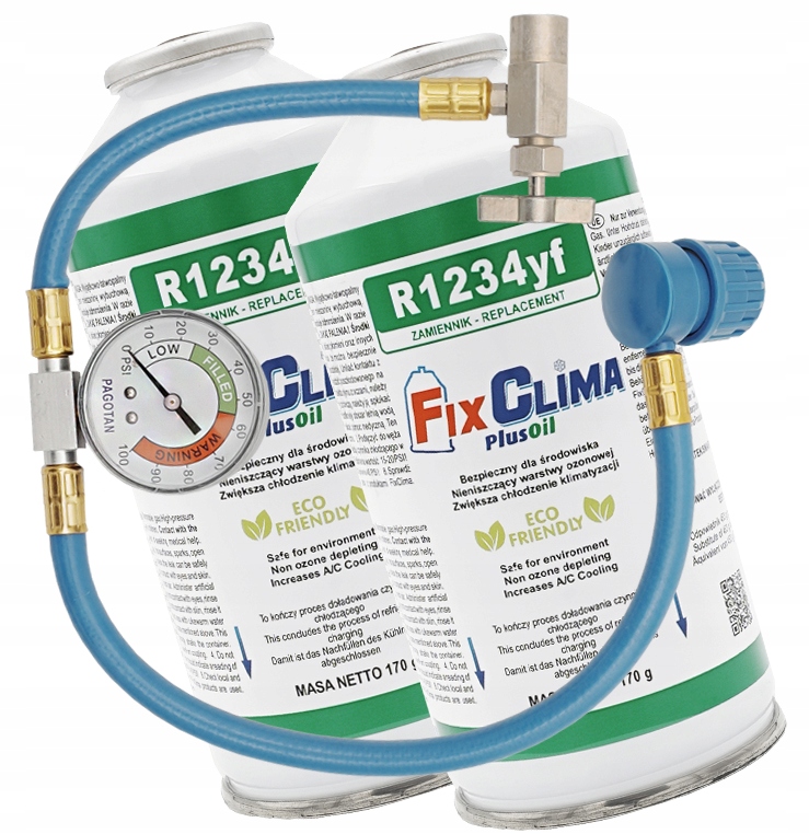 КОМПЛЕКТ ХЛАДАГЕНТА R1234YF DIY КОНДИЦИОНЕР