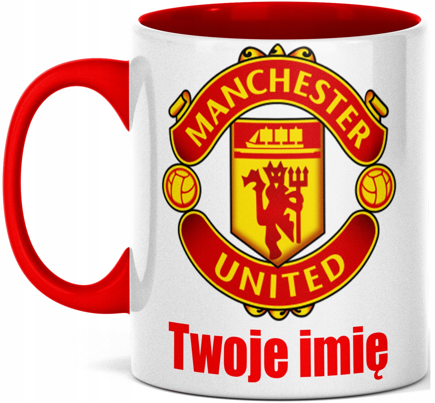 

Kubek Manchester Z Imieniem Własnym Nadrukiem Imię