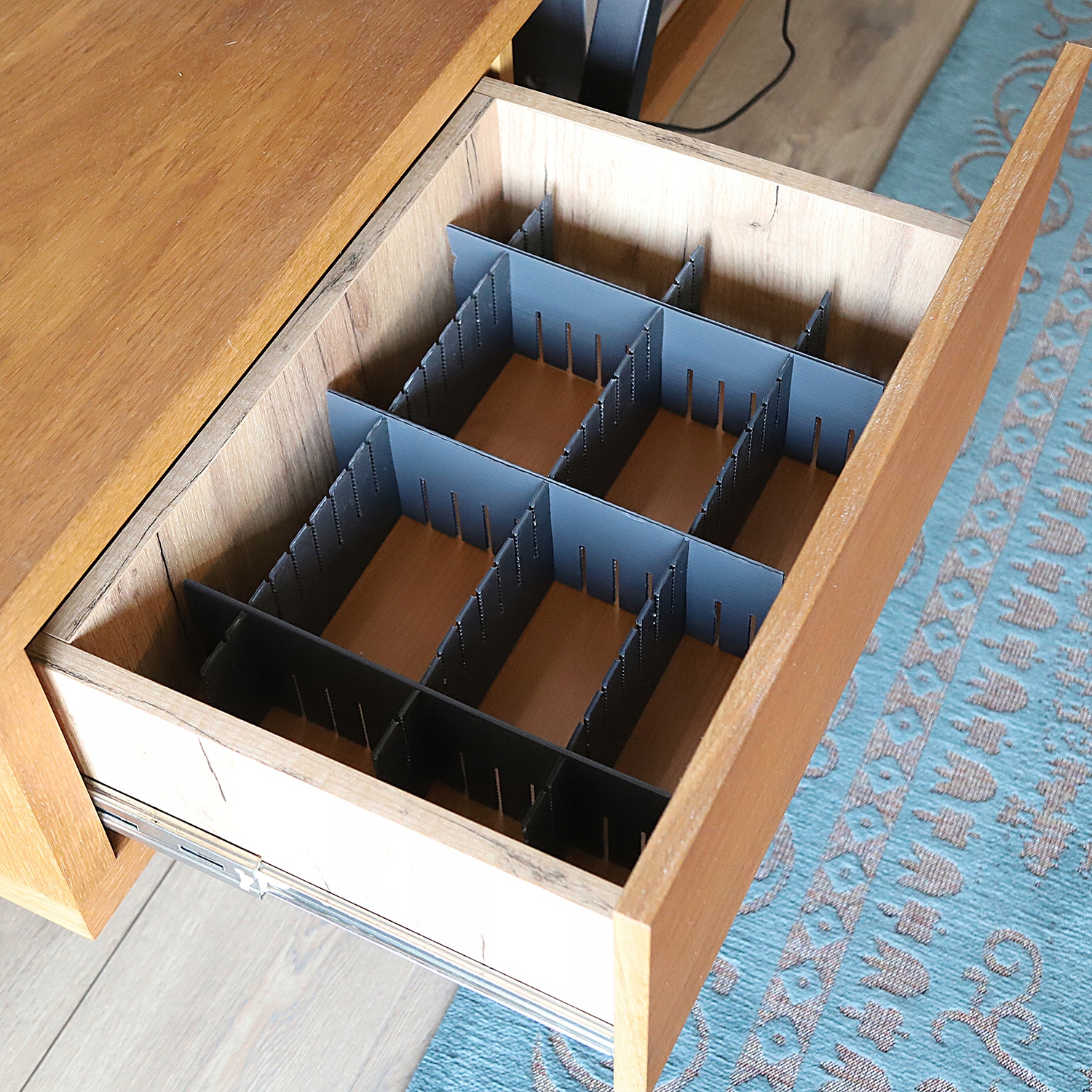 2x ORGANIZER DO SZUFLAD PRZEGRODY43x10CM SEPARATOR Marka Decortrend