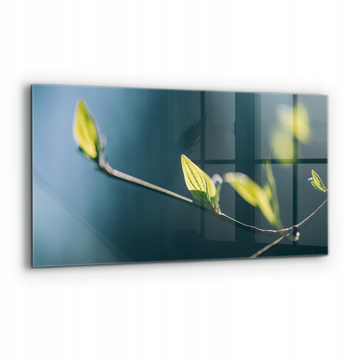 Nástenný panel Lesklý list na vetvách 120 x 60 cm