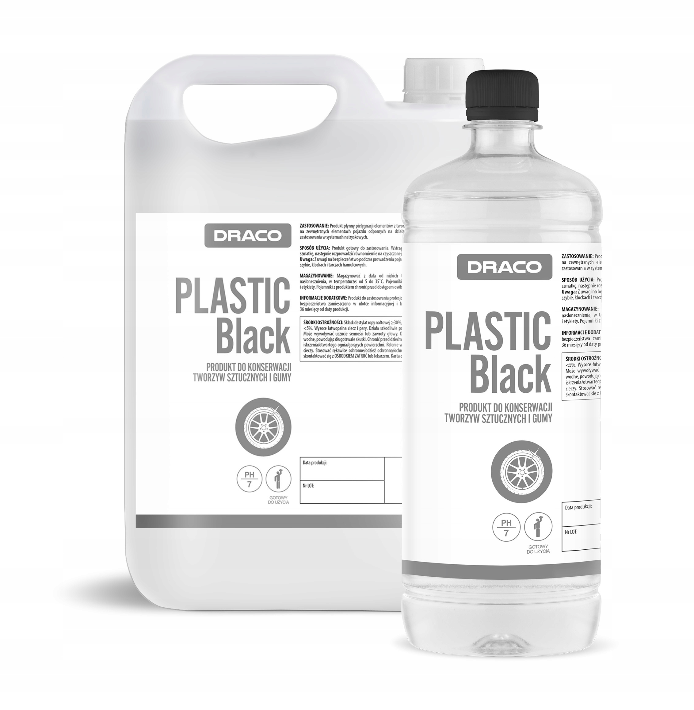 Draco Dressing Czernidło do opon plastików 5l Plastic Black