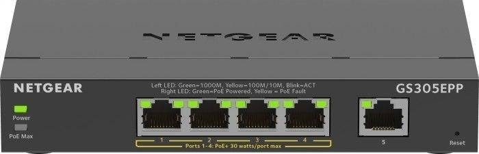 Netgear Prepínač GS305EPP switch neriadený 5GE (4xPoE+)