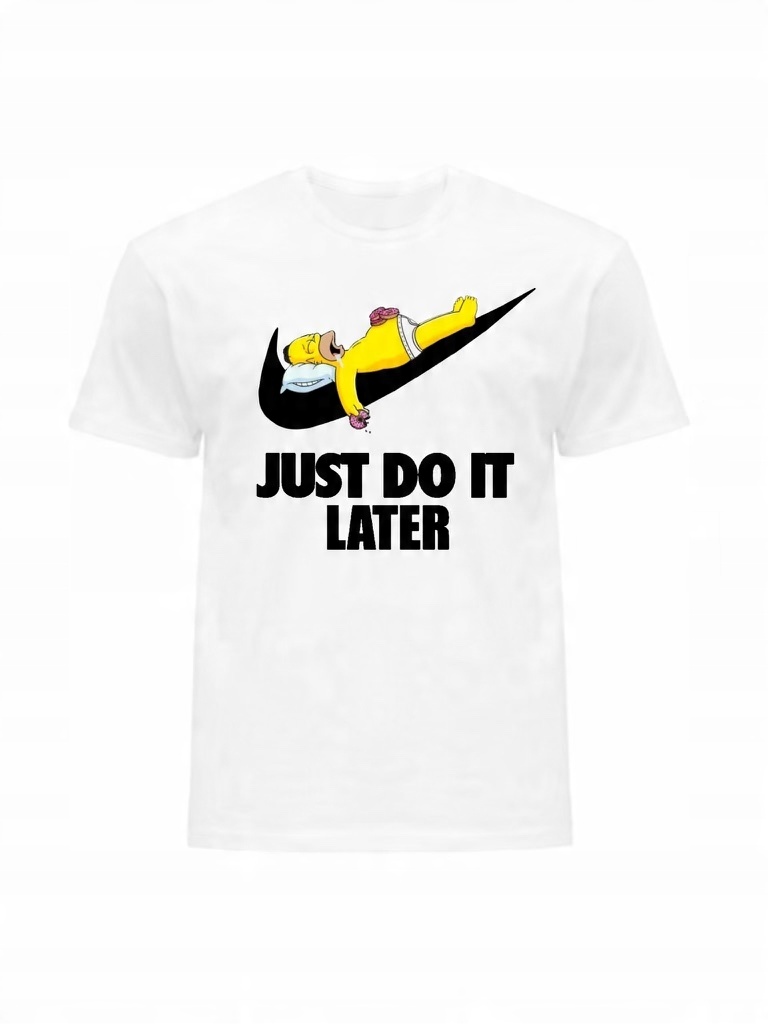

Koszulka T-shirt Męski Biały The Simpsons XXL