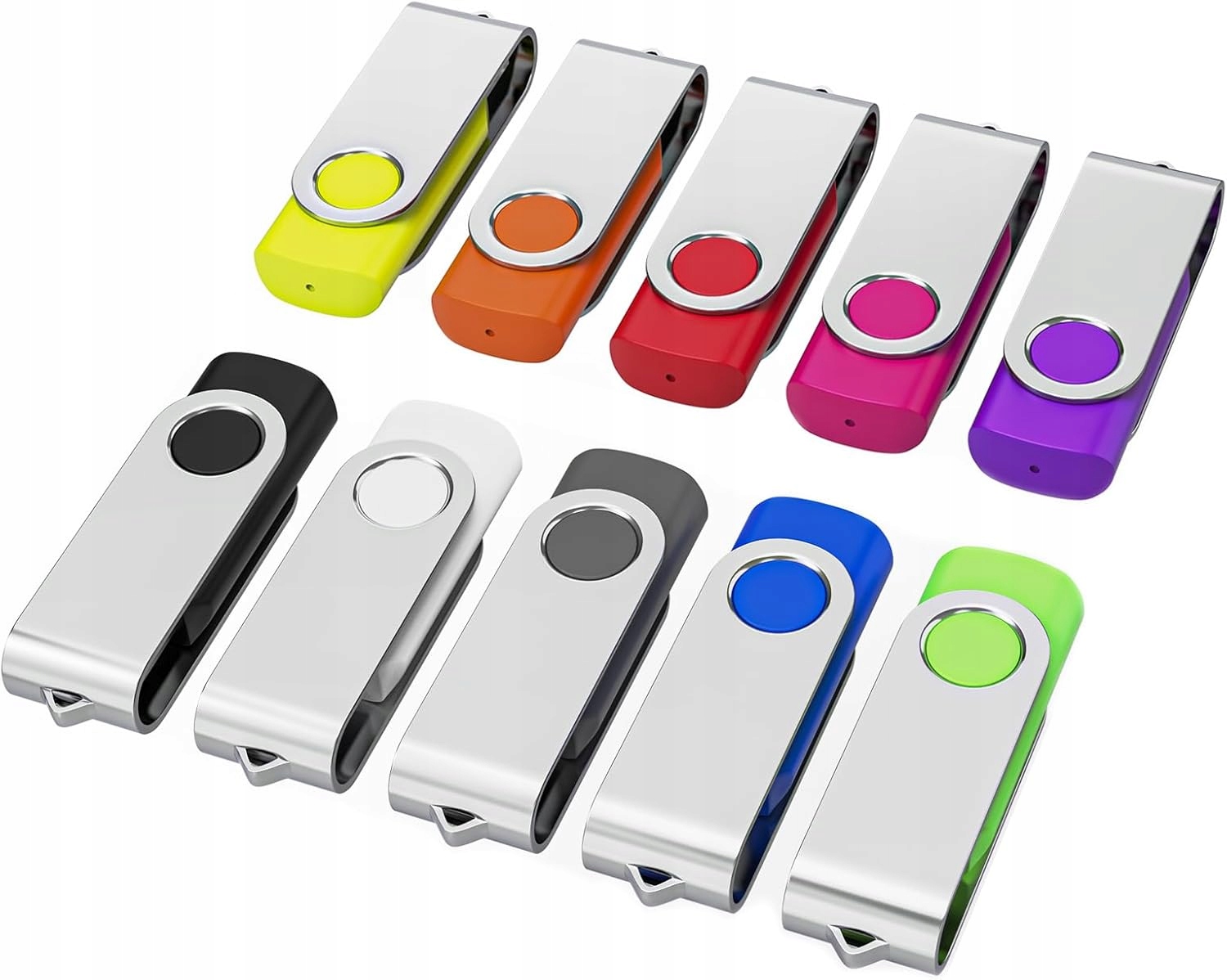 Pendrive 512M Usb 2.0 Balení 10 Kusů Barevné
