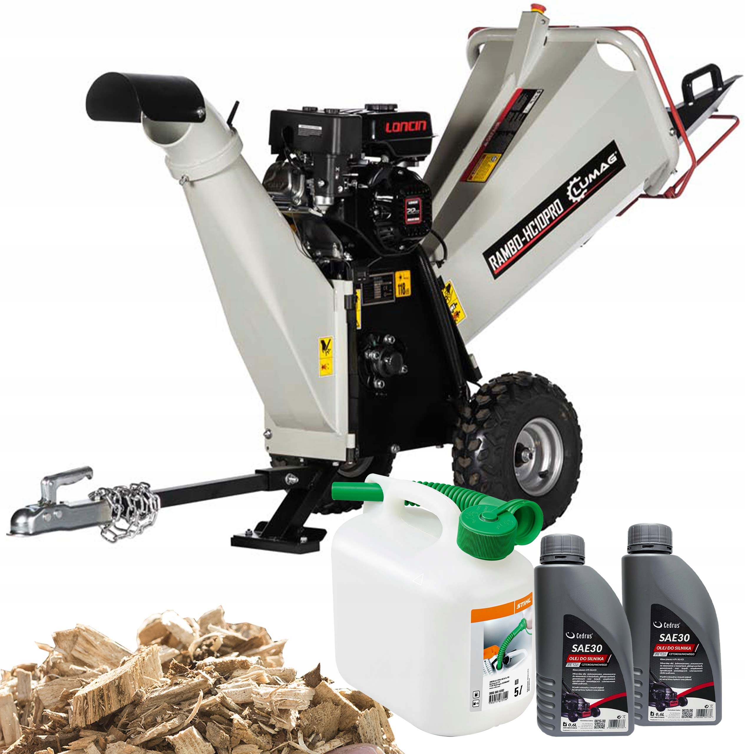 RĘBAK ROZDRABNIACZ DO GAŁĘZI LUMAG RAMBO HC10PRO