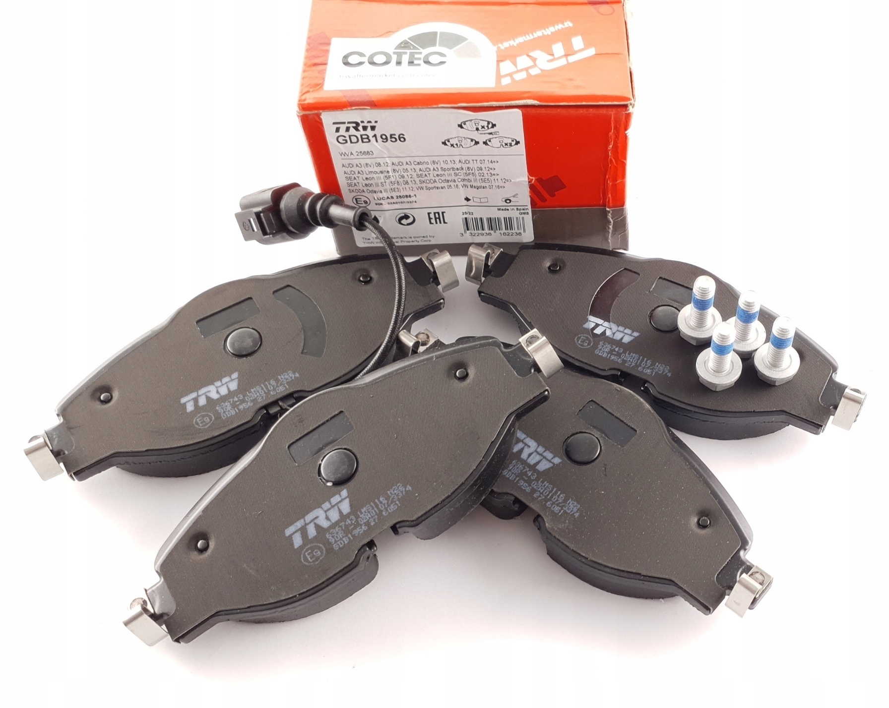 

Klocki Audi A3 Golf VII Octavia III Passat B8 Trw