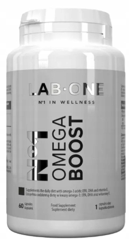 Lab One N°1 Omega Boost 60kaps. Olej rybi Dha Epa Kwasy tłuszczowe Mózg