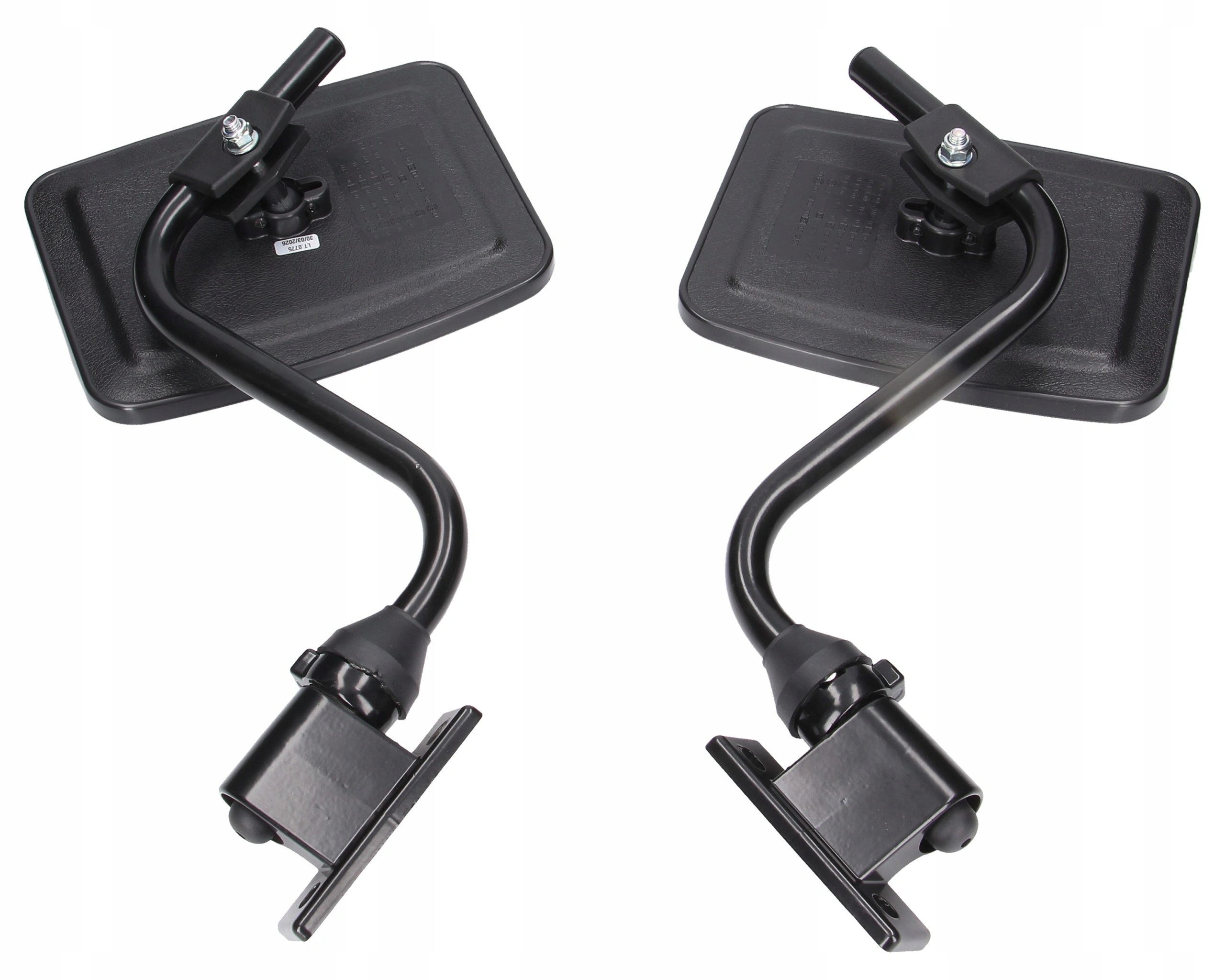 zrcátko s levým a pravým ramenem pro traktor, bagr, nakladač 235 x 175 mm