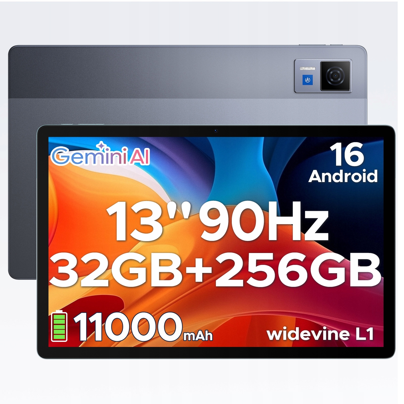 Tablet Doogee U13 13" 6+26 Gb 256 Gb Šedý Misty Gray