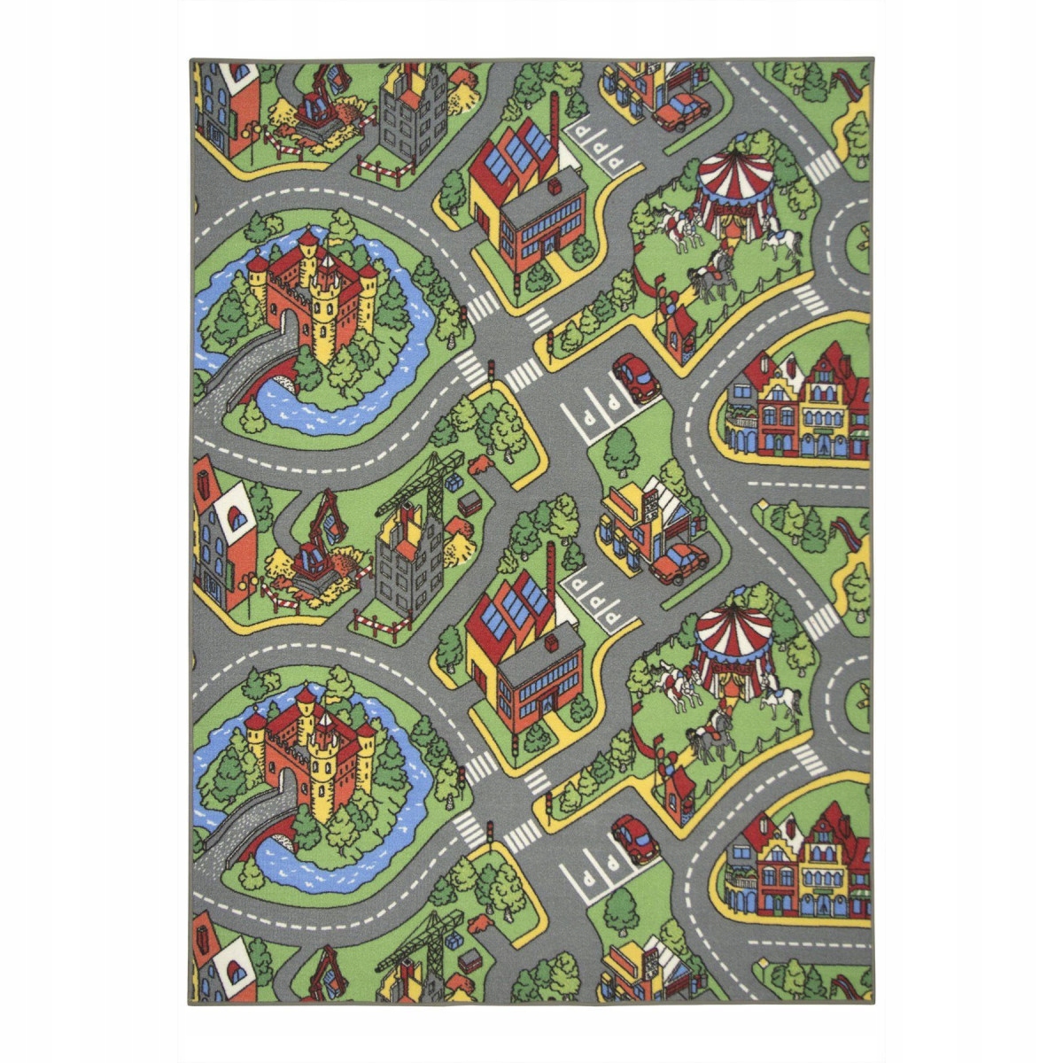 140x200 Detský kusový koberec Hravé mesto