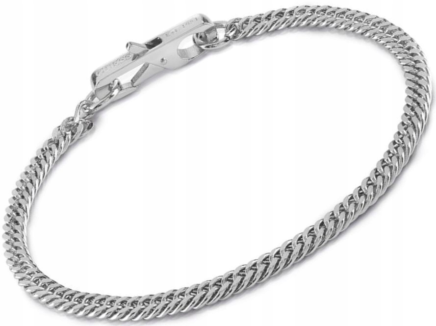 Originální Stříbrný Pánský Náramek Pancíř Guess My Chain Pro Kluka