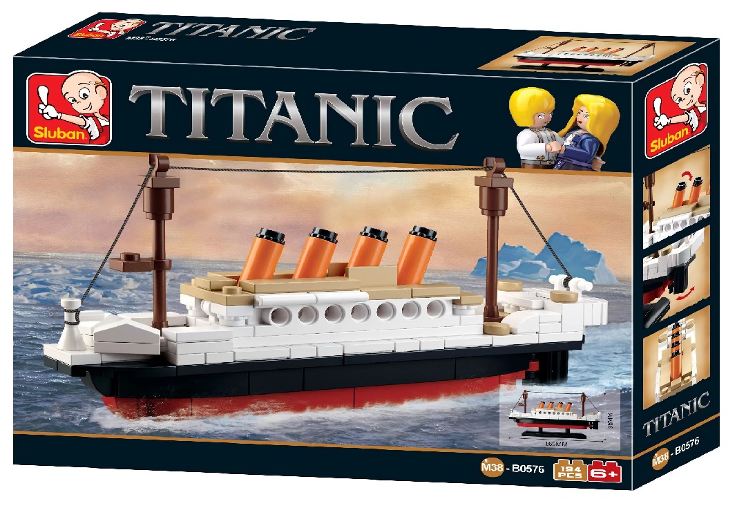 

Klocki Sluban Statek Titanic mały 194El komp z Leg