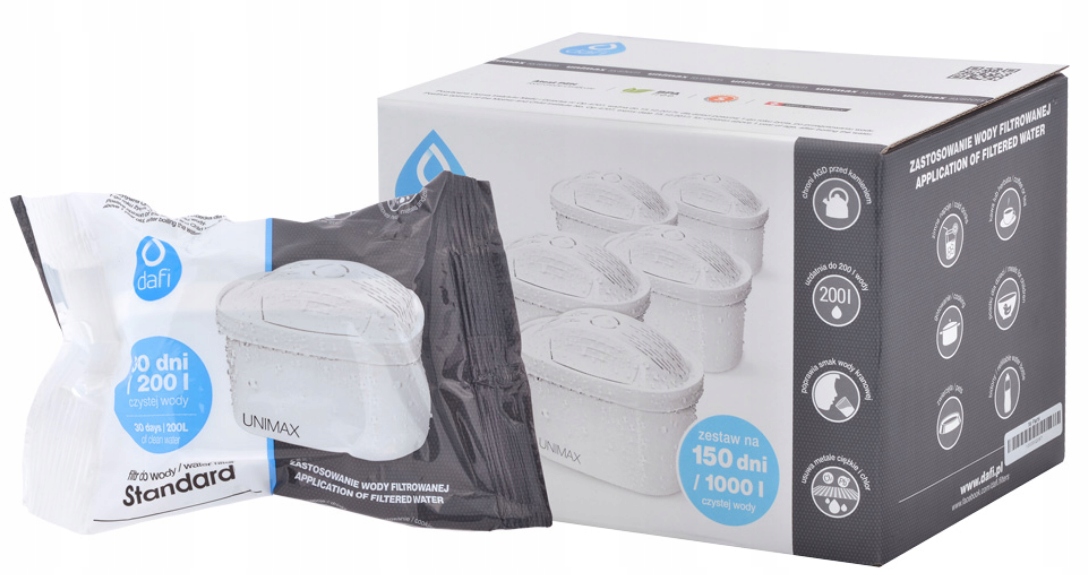 

10 Sztuk Wkład Filtr Dafi Unimax Do Brita Maxtra*