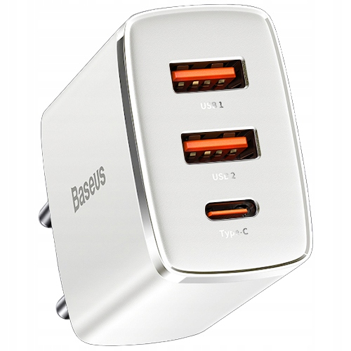 

Ładowarka sieciowa 2xUSB-A 1xUSB-C Baseus QC3.0 Pd