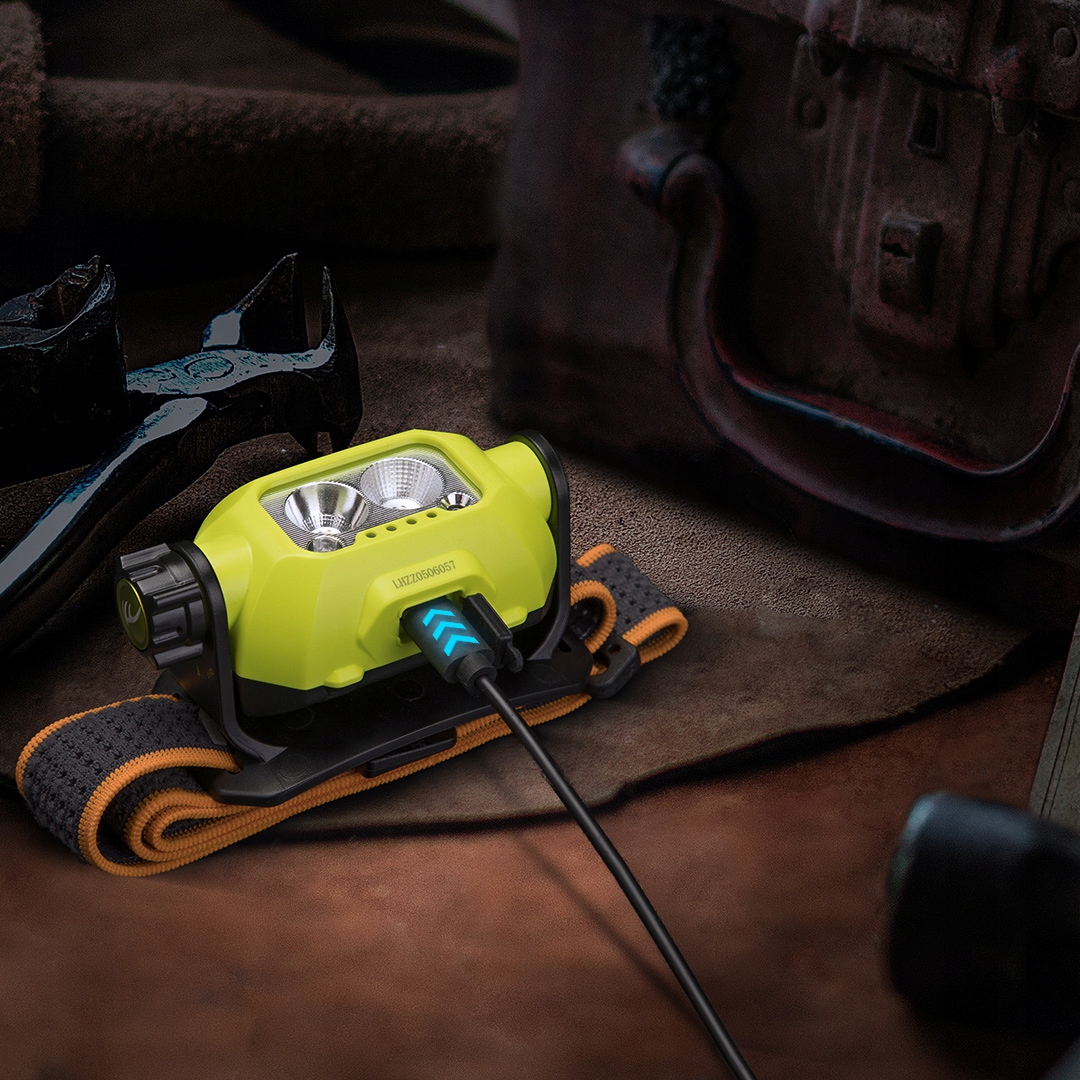 LATARKA CZOŁÓWKA FENIX WH23R 600lm USB-C SENSOR Długość 4.4 cm