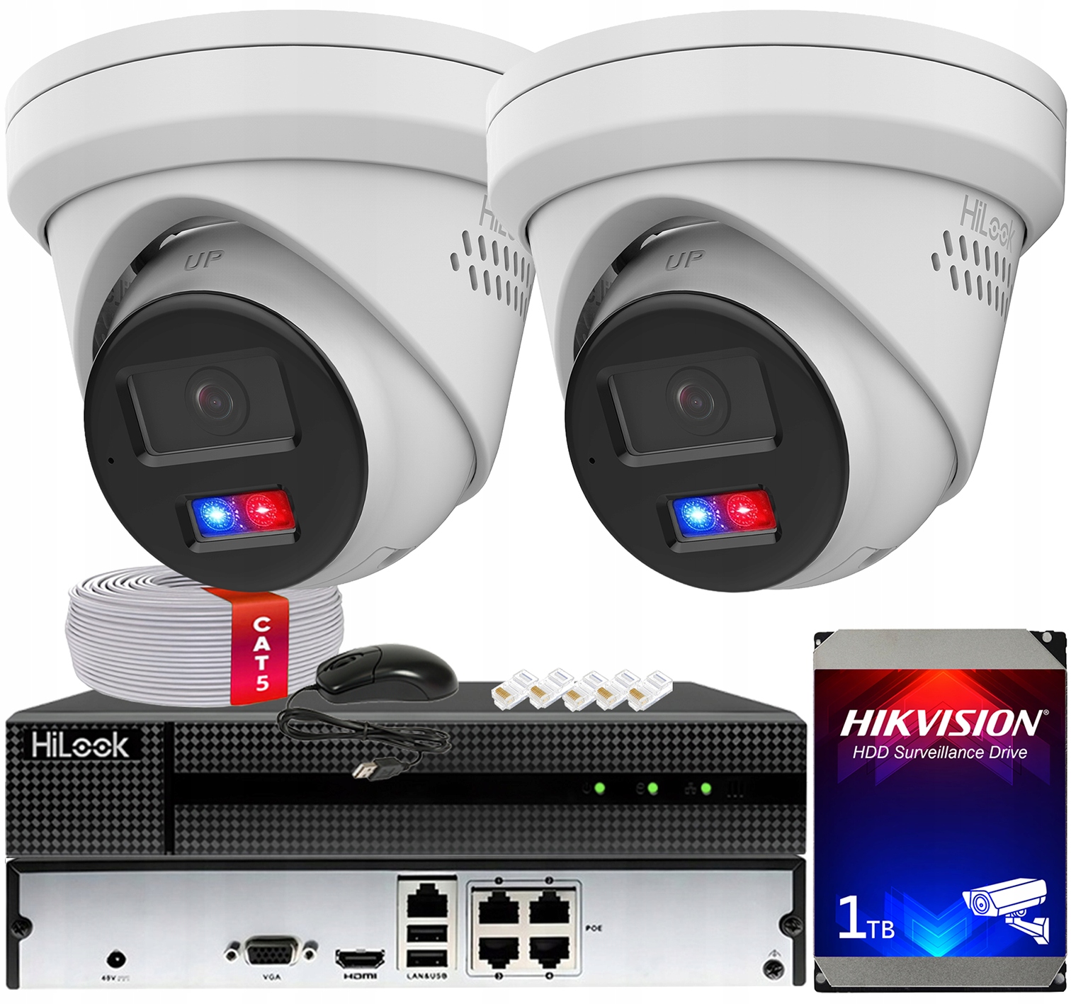 Ip monitorovací sada 2 kamery 4MPx IPC-T240HAP-LUF/SL Live Guard PoE Audio