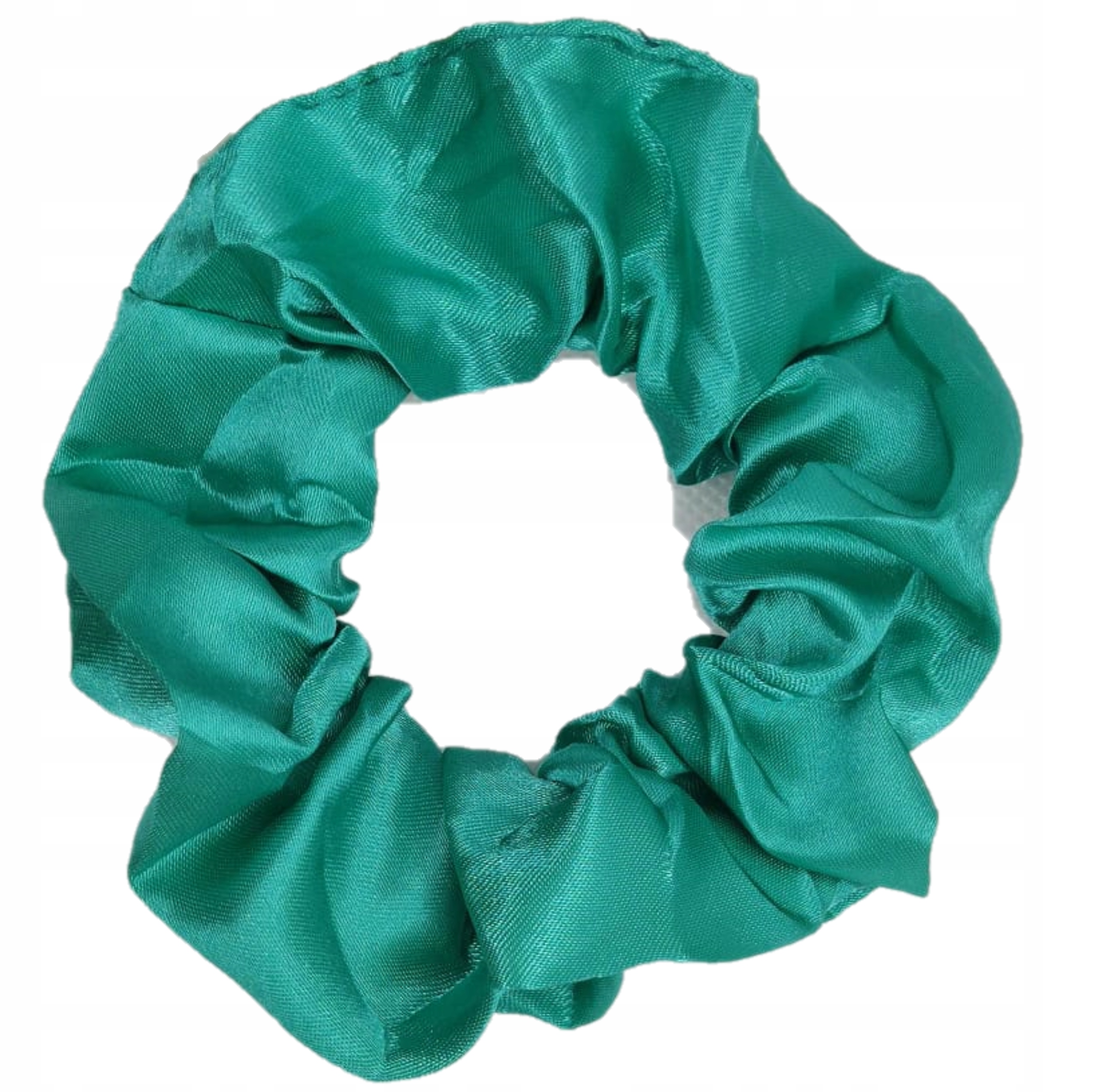 

Scrunchie Gumka Do Włosów Szamargdowa Satynowa