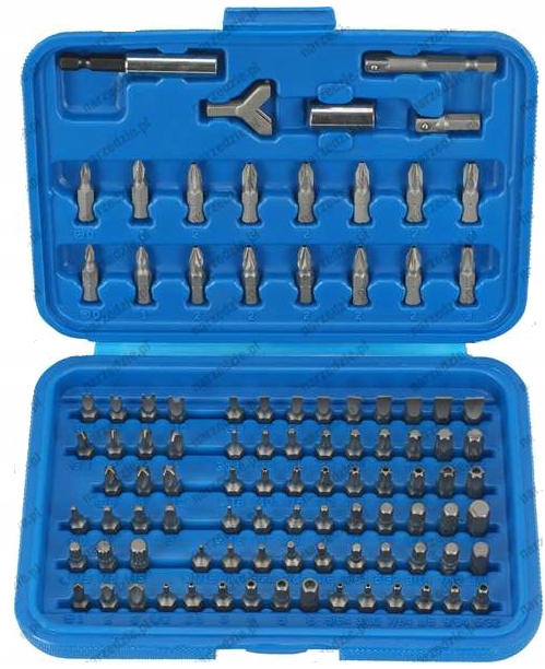 BITY MIESZANE TORX HEX +- ADAPTERY 100szt Condor