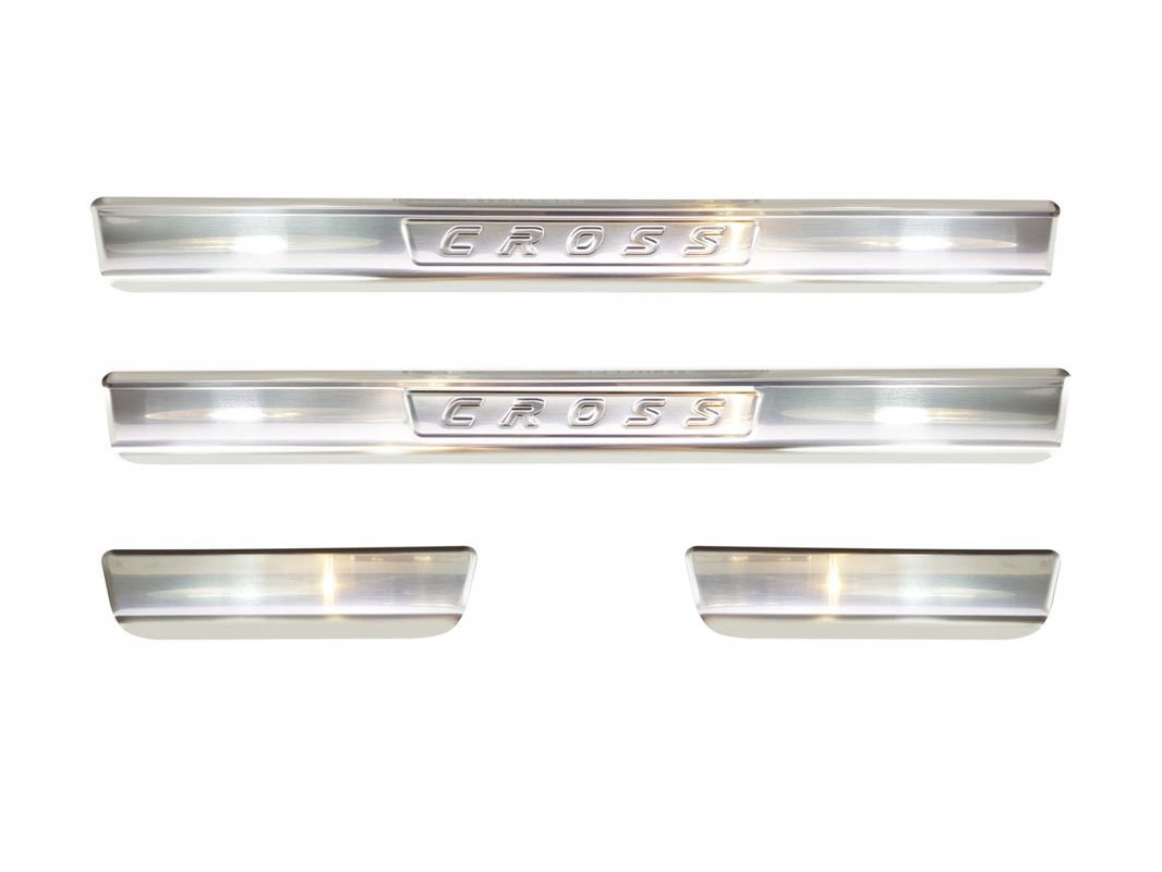 VOLKSWAGEN T-Cross NAKŁADKI PROGOWE LISTWY NA PROGI STALOWE ochronne