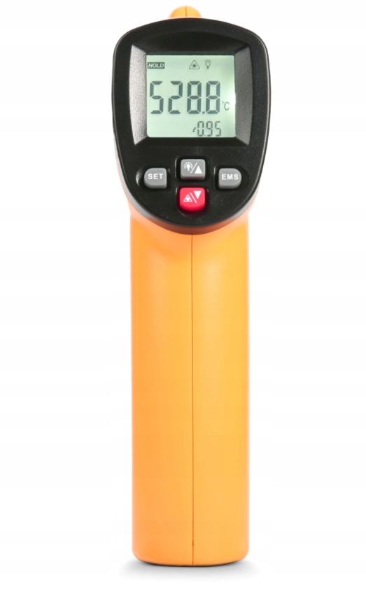 PIROMETR TERMOMETR LASEROWY BEZDOTYKOWY MIERNIK TEMPERATURY -50 +550 st.C Kod producenta GM550E-EU