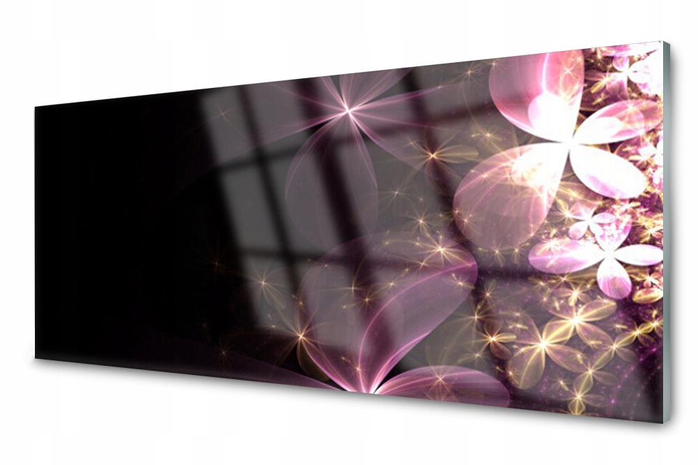 

Panel szklany do kuchni Abstrakcja Kwiaty 125x50