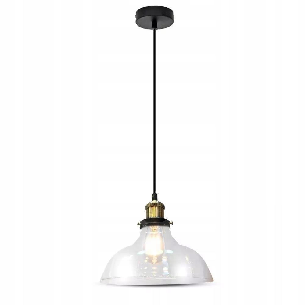 V-tac Závěsné svítidlo loft sklo průhledný fi245 VT-7210