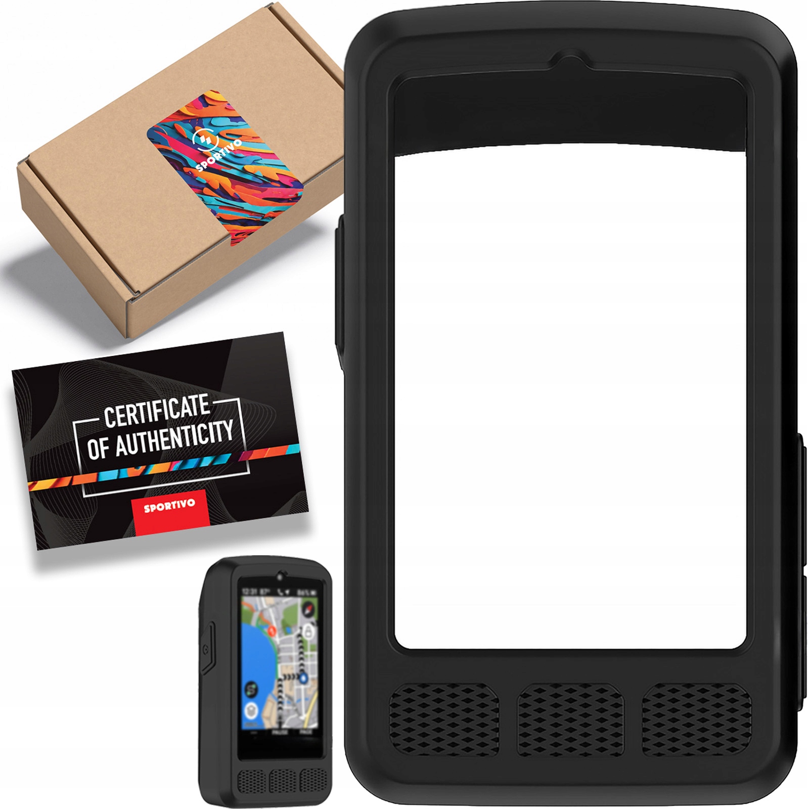 Etui Sportivo do licznika Gps Wahoo Elemnt Roam v3 case czarne silikonowe