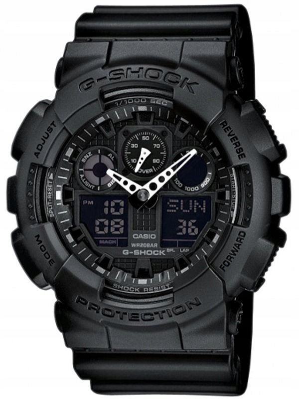 Sportovní pánské hodinky Casio G-Shock GA-100 Černé Gravírování Bonus