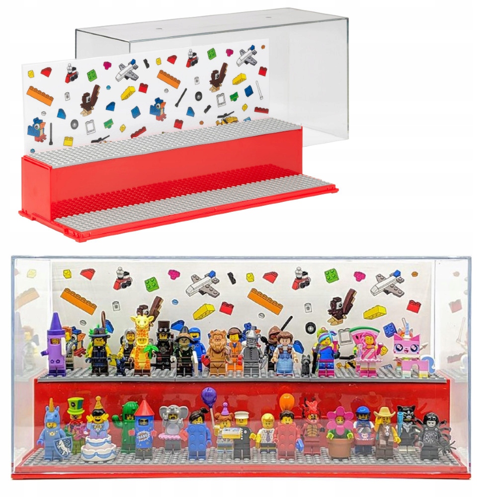 Velká Lego Vitrína, Dvojitý Box Kontejner Na Minifigurky, Figurky 4070