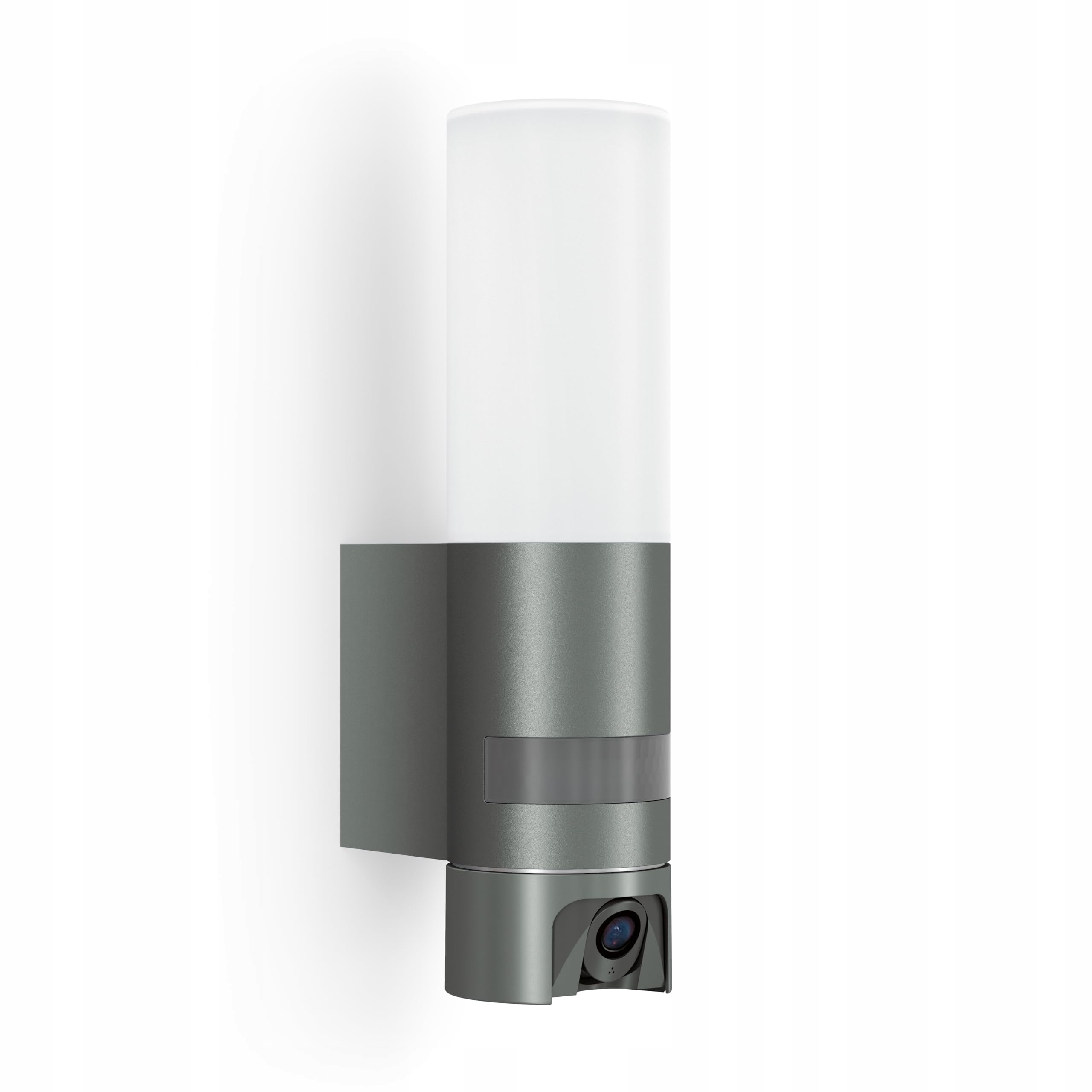Záhradné nástenné svietidlo Steinel biele, sivé s integrovaným Led zdrojom 14 W