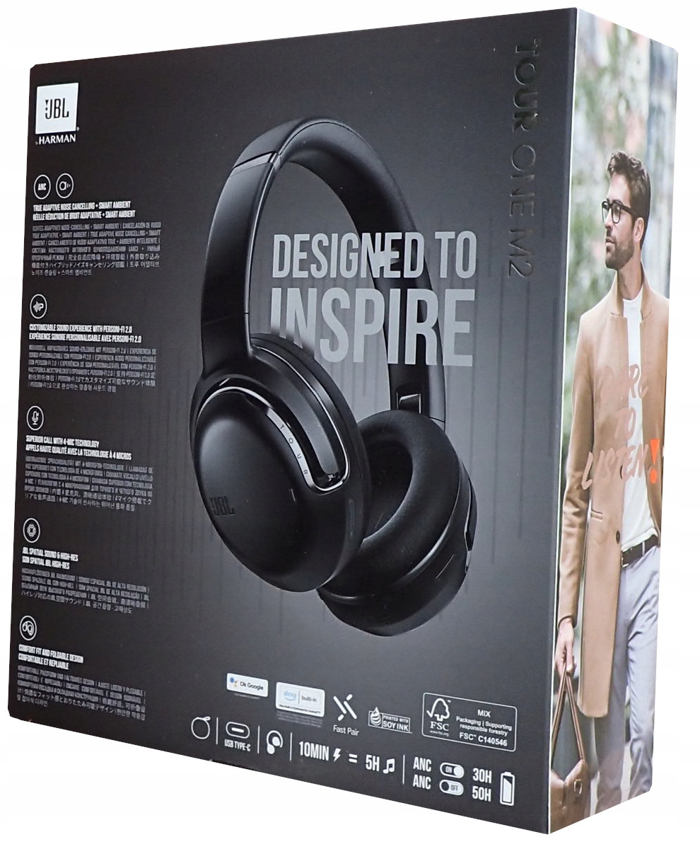 Słuchawki nauszne JBL Tour One M2 ANC czarny - Sklep, Opinie, Cena