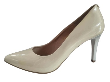 Boty Sala 37 perleťově krémové kožené klasické elegantní lodičky
