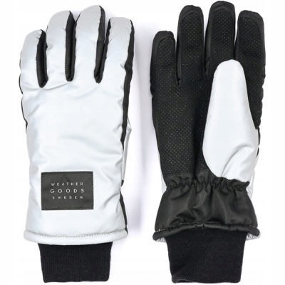 Cyklistické rukavice Weathergoods Luna stříbrné XL