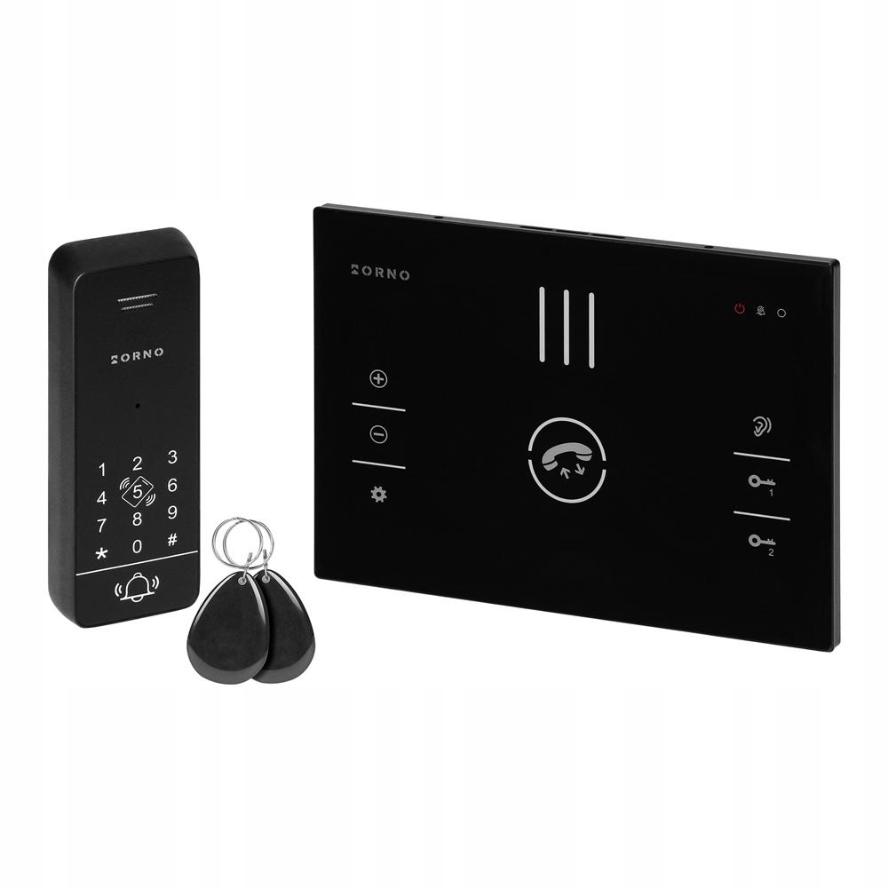 Sandi, 2-žilový bezslúchadlový interkomový set s šifrovačom, čierny