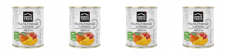 Levně 4x 850 ml Orient Taste Mango pyré přírodní