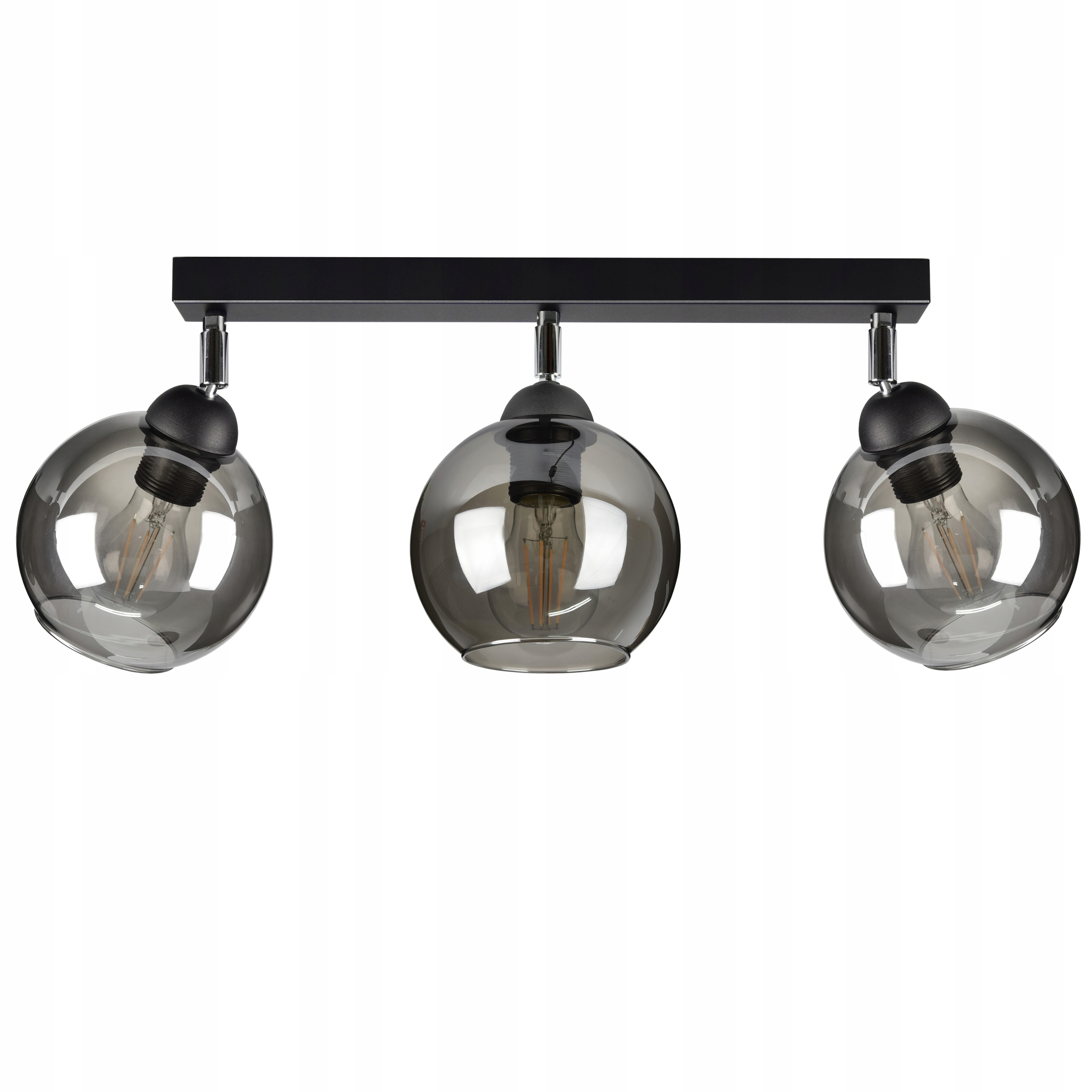 

Szklana Lampa Plafon Sufitowa Żyrandol Kule Led